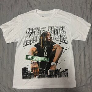 King Von “Welcome to O Block” White T-shirt Size XS NWOT